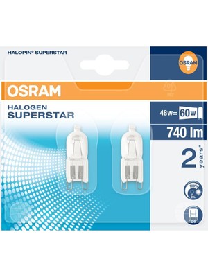 Osram  G9 Halojen Ampül 220V 740 Lümen Halopın 10'lu