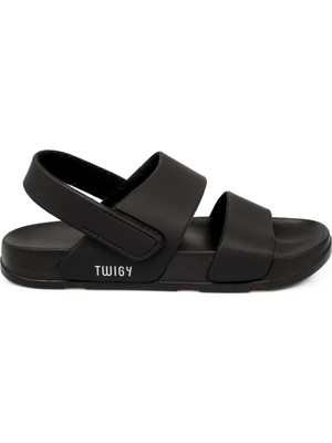 Twigy Ss0887 Z Juble Siyah Kadın Sandalet