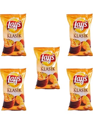 Lay's Lays Klasik Sade Patates Cipsi 103 gr x 5'li