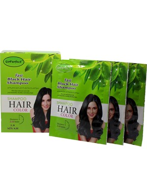Go Perfect Renklendirici Saç Şampuanı 1.0 Siyah 10X30 300 ml