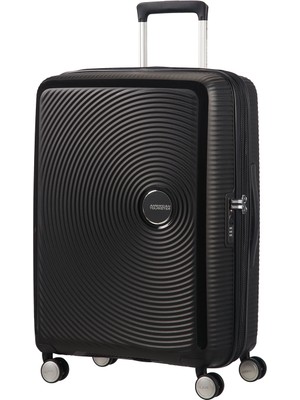 American Tourister Siyah Soundbox - Körüklü 67/24 Orta Boy Sert Valiz