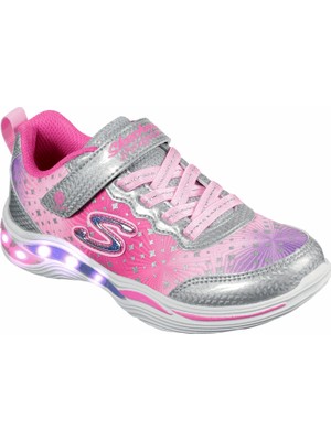 Skechers POWER PETALS-PAİNTED DAİSY Büyük Kız Çocuk Gri Işıklı Spor Ayakkabı - 20335L SLPK