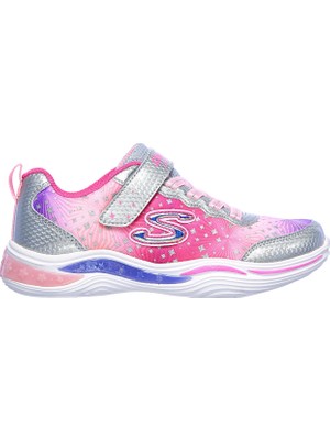 Skechers POWER PETALS-PAİNTED DAİSY Büyük Kız Çocuk Gri Işıklı Spor Ayakkabı - 20335L SLPK