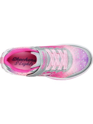 Skechers POWER PETALS-PAİNTED DAİSY Büyük Kız Çocuk Gri Işıklı Spor Ayakkabı - 20335L SLPK