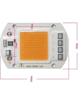 Motorobit Gün Işığı Projektör Cob LED 50 W Driver Çipli 220 V