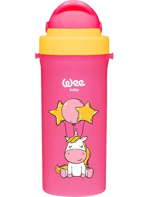 Wee Baby Pipetli Alıştırma Bardağı 400 ml 6+ Ay Bebekler İçin BPA'sız Dayanıklı Plastik Gövde