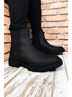 Conteyner Domino Siyah Fermuarsız  Erkek Bot