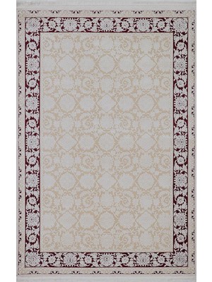 Gümüşsuyu Resital 10038 R10 Bordo Makina Halısı 160 x 230 cm