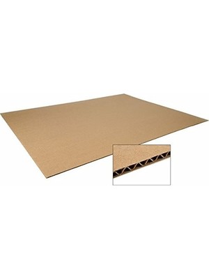 Kraft 100x120cm 3mm Oluklu Mukavva Karton 6'lı Paket Ödev Kartonu - Proje Kartonu