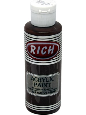 Rich Akrilik Boya 224 Kahverengi Çok Yönlü Kullanım İçin 120 cc Sanatçılar ve Hobi Severler İçin