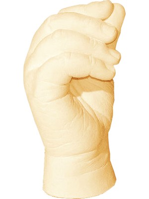 Küçük İzler Aljinat ile 3 Boyutlu Çocuk El İzi Heykeli Kalıp Seti