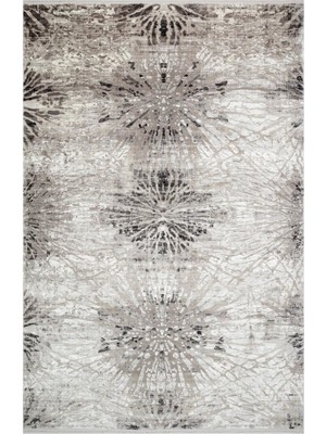 Eko Halı Porto Pt 01 Gri Siyah Akrilik Modern Salon Halısı 160 x 230 cm