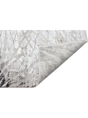 Eko Halı Porto Pt 01 Gri Siyah Akrilik Modern Salon Halısı 160 x 230 cm