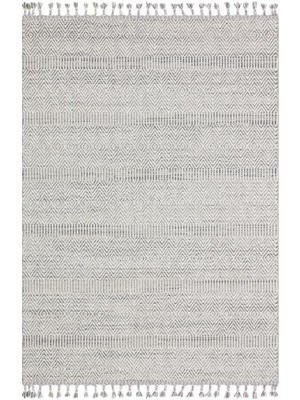 Eko Halı Soho Sh 01 Grey Gri Hav Vermez Etnik Örgü Ince Halı Kilim 80 x 150 cm