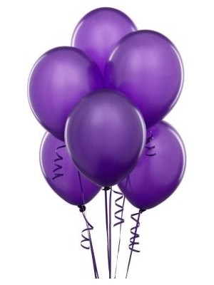 My Party Store Metalik Balon Mor 10'lu 0379