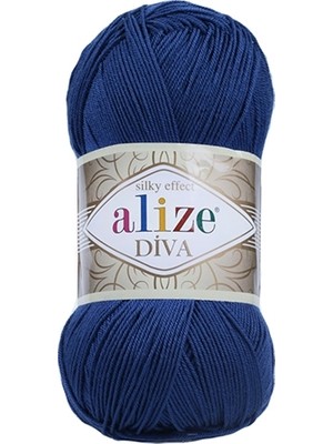 Alize Diva El Örgü İpi 100 g Gece Mavisi 279