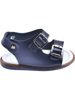 Kiko Şb 2330-2339  Erkek Çocuk Ilk Adım Sandalet Terlik Lacivert