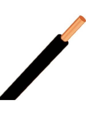 Hes 2,5 mm NYA Kablo 11 m Siyah Tam Bakır H07V-U