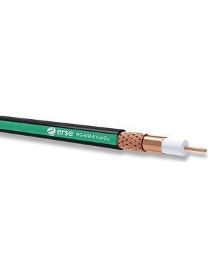 Erse RG6U6 Anten Kablosu Tam Bakır Cu/cu - 11m