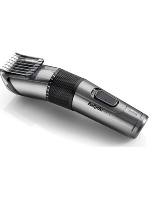 BaByliss Saç Kesme Makinesi 2 Tarak Başlık 26 Kesme Uzunluğu, Kablolu ve Kablosuz Kullanım, Carbon Titanium, E978E