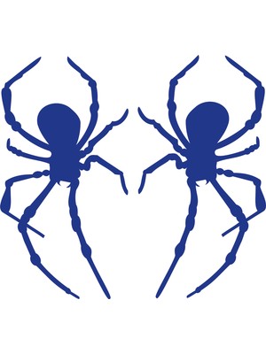 Tuğra Reklam Örümcek Sticker 15 x 8 cm Lacivert