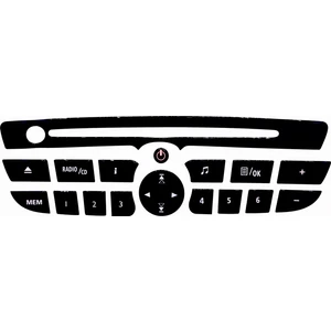 Renault Clio 3 Teyp Tuş Takımı (Pianoblack) 2009-2016