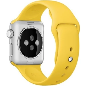 42 mm Kordon Spor Kayışı Yumuşak Silikon Sarı