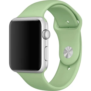 Apple Watch Uyumlu 44 mm Kordon Spor Kayışı Yumuşak Silikon Açık Yeşil