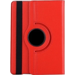 Omelo Samsung Tab A T580 T582 T585 T587 Kılıf Uyku Modlu 360° Dönerli Standlı 10.1" Kırmızı