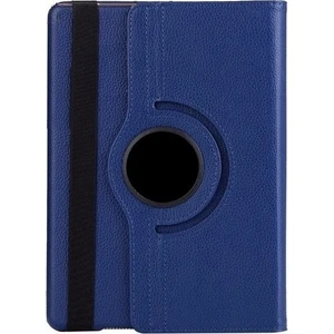 Samsung Tab A T580 T582 T585 T587 Kılıf Uyku Modlu 360° Dönerli Standlı 10.1" Lacivert