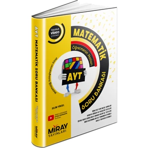Miray Yayınları AYT Matematik Soru Bankası – Tamamı Video Çözümlü Üniversite Hazırlık Kitabı, 17-18 Yaş