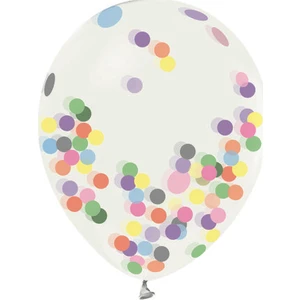 Balon Evi Konfetili Şeffaf Balon 12" 1 Adet