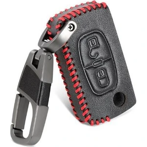 Peugeot 107 207 307 308 407 607 RCZ Deri Anahtar Kılıfı