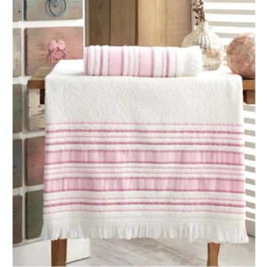 Louis Marie Banyo Havlu Takımı 70 x 140 cm ve 50 x 90 cm Pudra