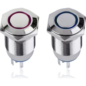 Işıklı Metal Buton 19 mm