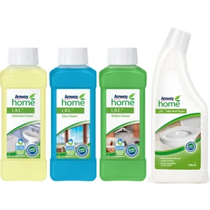 Mutfak - Banyo - Cam Temizleyici + Konsantre Tuvalet Temizleyici 3+1 Set