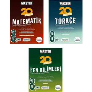 Okyanus Yayınları 8. Sınıf Master Türkçe Matematik Fen Bilimleri 3'lü Deneme Seti