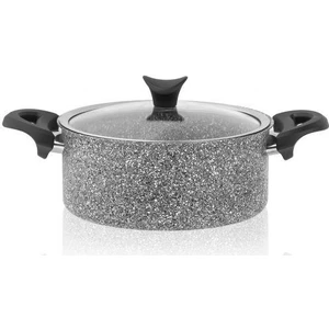 Ultra Granit 28 cm Derin Granit Tencere Gri TAÇ-3402