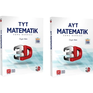 3D Yayınları TYT AYT Matematik Soru Bankası Seti 2 Kitap