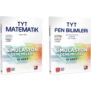 3D Yayınları TYT Matematik Fen Bilimleri Simülasyon Deneme Seti 2 Kitap