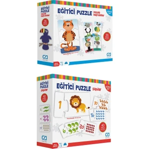 Ca Games 2'li Eğitici Puzzle SetI(5028-5031)