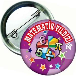 Hediye Panayırı Matematik Yıldızı Rozeti - 20 Adet