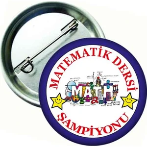 Hediye Panayırı  Matematik Dersi Şampiyonu Rozeti - 20 Adet