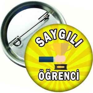Hediye Panayırı Saygılı Öğrenci Rozeti - 20 Adet
