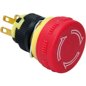 Acil Stop Bas Çevir Siyah 16 mm