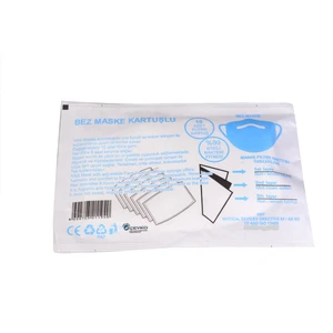 Bez Maske 3 Katlı Kartuşlu 10'lu Paket
