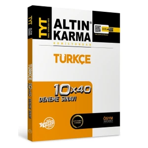 Altın Karma Yayınları 2020  TYT Türkçe Deneme