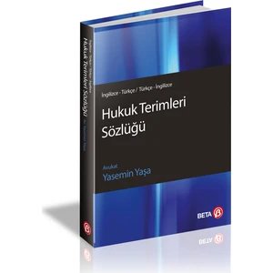 Beta Kitap Hukuk Terimleri Sözlüğü - Yasemin Yaşa