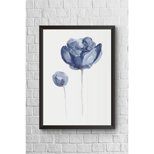 Lyn Home Tomurcuklu Lotus Çerçeveli Poster Tablo 23,5 x 33,5 cm