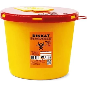 5 Adet Kesici ve Delici Tıbbi Enfekte Atık Kutusu 3 lt